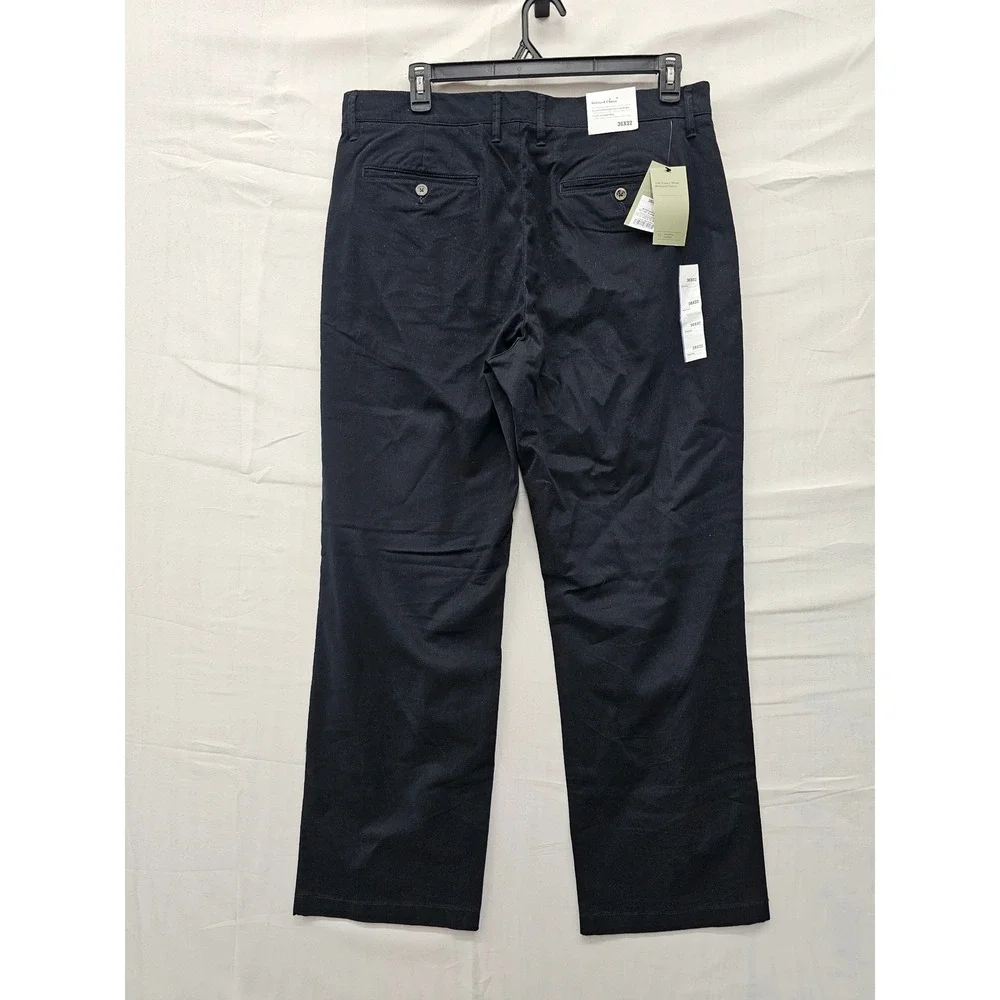 Goodfellow & Co Mens Relaxed Chino Pants Black Cotton Blend Casual Size 36x32